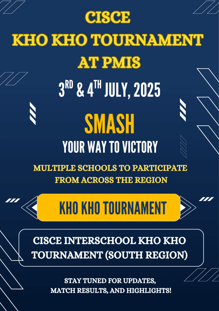 This prestigious tournament brings together schools from the CISCE South Region for two days of spirited competition.

A ground prepared exclusively for the tournament

Special fixtures and game schedules curated to ensure a seamless event

What This Tournament Aims To Inspire:

Promote true sportsmanship and healthy competition

Encourage physical fitness and agility among students

Build bonds of friendship beyond school boundaries
